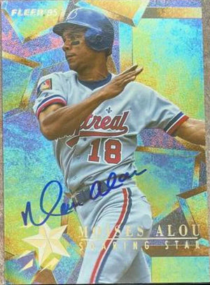 Moises Alou Signed 1995 Fleer Update Soaring Stars Baseball Card - Montreal Expos