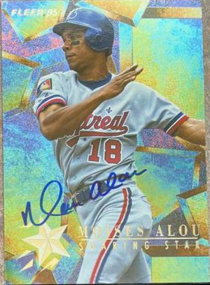 Moises Alou Signed 1995 Fleer Update Soaring Stars Baseball Card - Montreal Expos - PastPros
