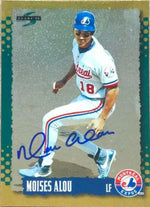 Moises Alou Signed 1995 Score Gold Rush Baseball Card - Montreal Expos
