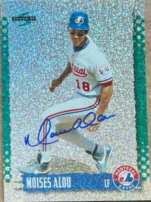 Moises Alou Signed 1995 Score Platinum Team Sets Baseball Card - Montreal Expos - PastPros