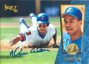 Moises Alou Signed 1995 Score Select Baseball Card - Montreal Expos