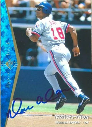 Moises Alou Signed 1995 SP Baseball Card - Montreal Expos