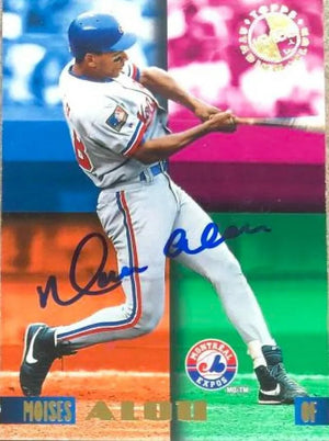Moises Alou Signed 1995 Stadium Club Members Only 50 Baseball Card - Montreal Expos