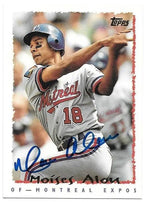 Moises Alou Signed 1995 Topps Baseball Card - Montreal Expos