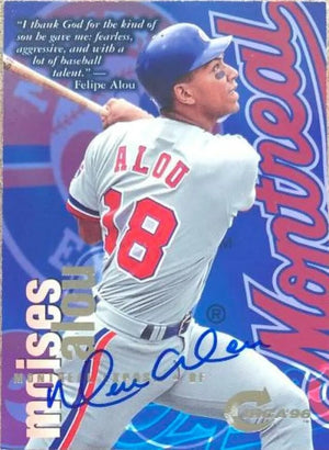 Moises Alou Signed 1996 Circa Baseball Card - Montreal Expos