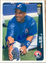 Moises Alou Signed 1996 Collector's Choice Baseball Card - Montreal Expos - PastPros