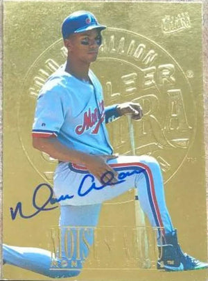 Moises Alou Signed 1996 Fleer Ultra Gold Medallion Baseball Card - Montreal Expos