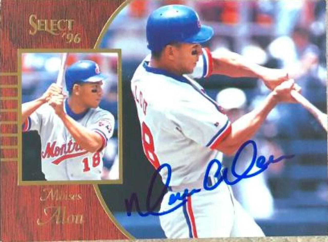 Moises Alou Signed 1996 Score Select Baseball Card - Montreal Expos - PastPros