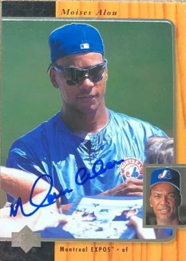Moises Alou Signed 1996 SP Baseball Card - Montreal Expos