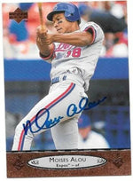 Moises Alou Signed 1996 Upper Deck Baseball Card - Montreal Expos