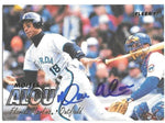 Moises Alou Signed 1997 Fleer Baseball Card - Florida Marlins