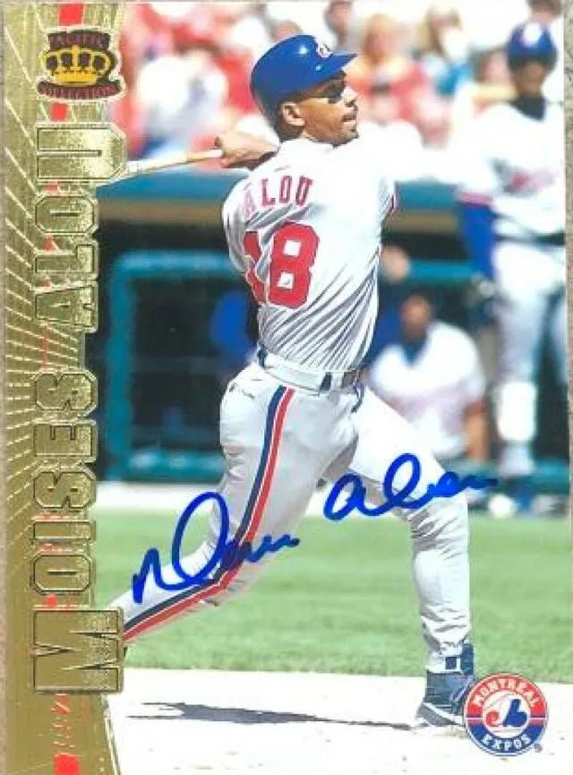 Moises Alou Signed 1997 Pacific Baseball Card - Montreal Expos