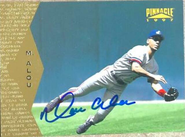 Moises Alou Signed 1997 Pinnacle Baseball Card - Montreal Expos - PastPros