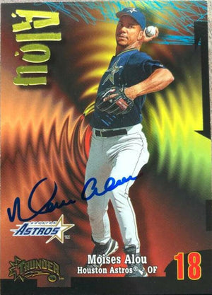 Moises Alou Signed 1998 Circa Thunder Baseball Card - Houston Astros - PastPros