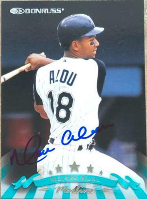 Moises Alou Signed 1998 Donruss Baseball Card - Florida Marlins - PastPros