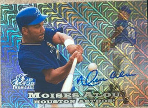 Moises Alou Signed 1998 Flair Showcase Row 0 Baseball Card - Houston Astros - PastPros