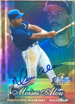 Moises Alou Signed 1998 Flair Showcase Row 2 Baseball Card - Houston Astros