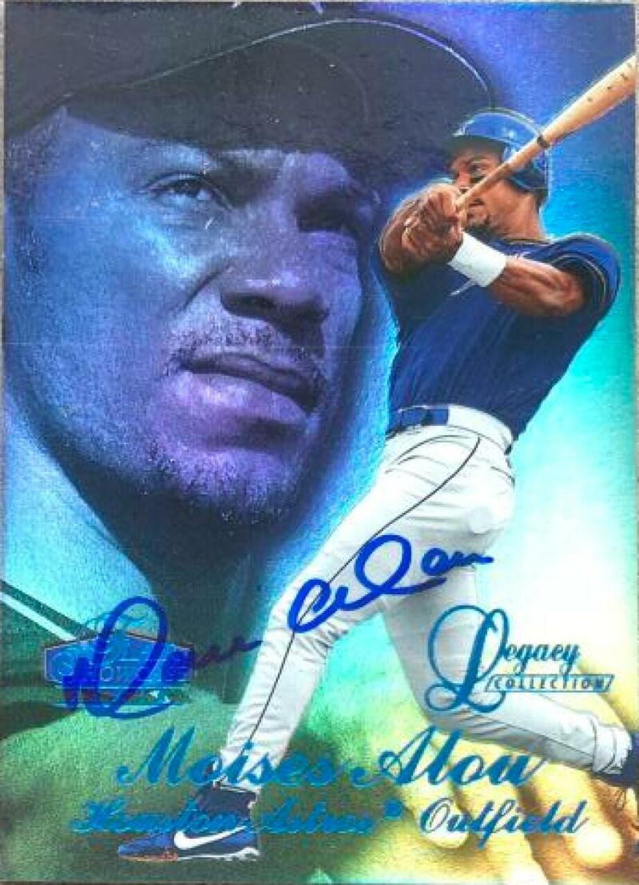 Moises Alou Signed 1998 Flair Showcase Row 3 Baseball Card - Houston Astros - PastPros