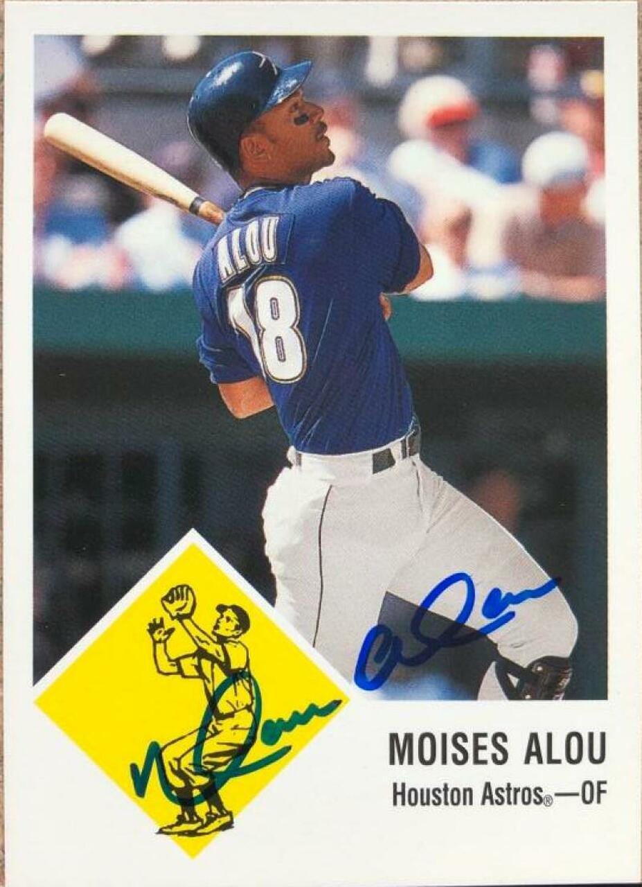 Moises Alou Signed 1998 Fleer Tradition Vintage Baseball Card - Houston Astros - #95 - PastPros