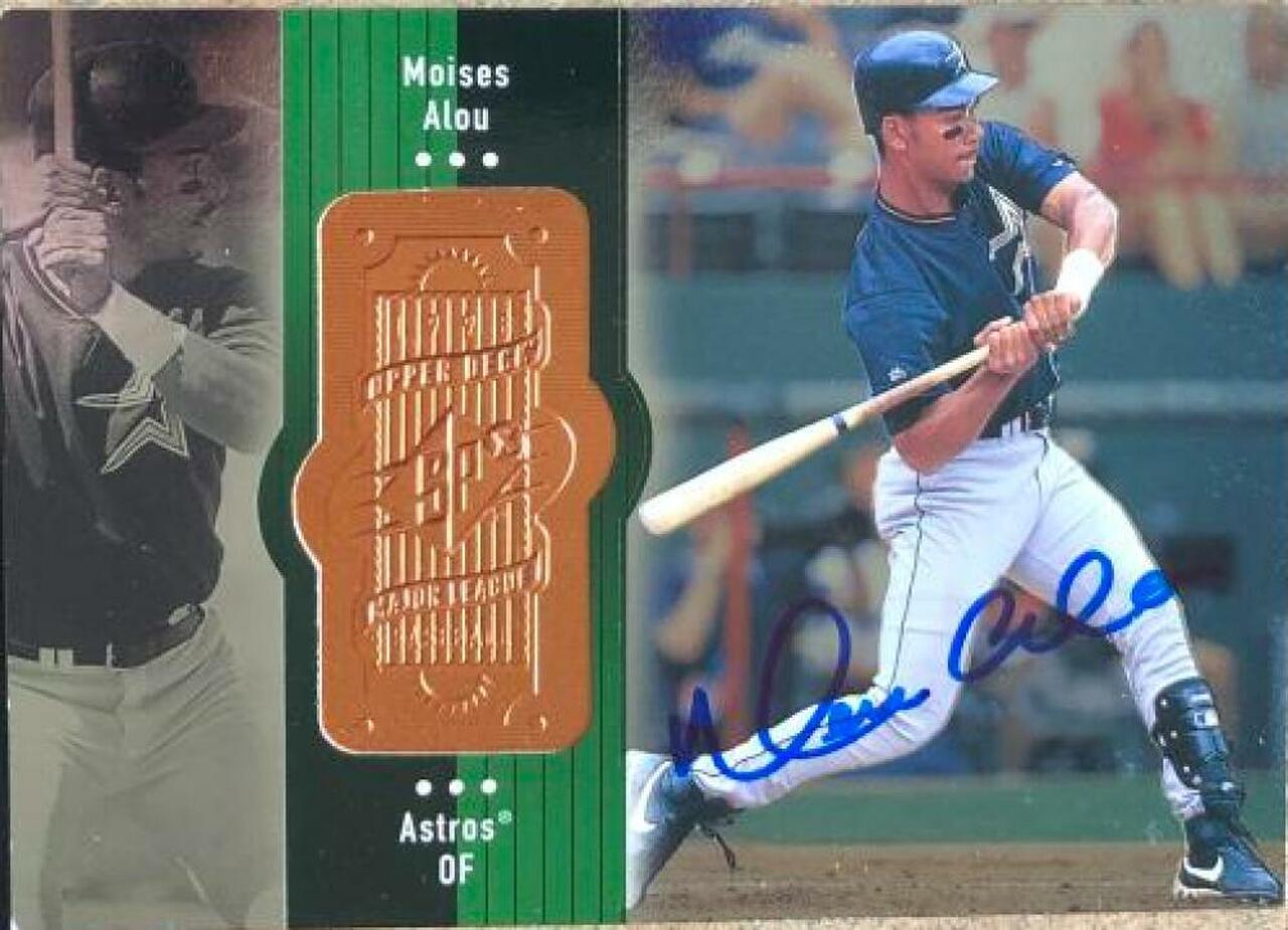 Moises Alou Signed 1998 SPx Finite Baseball Card - Houston Astros - PastPros