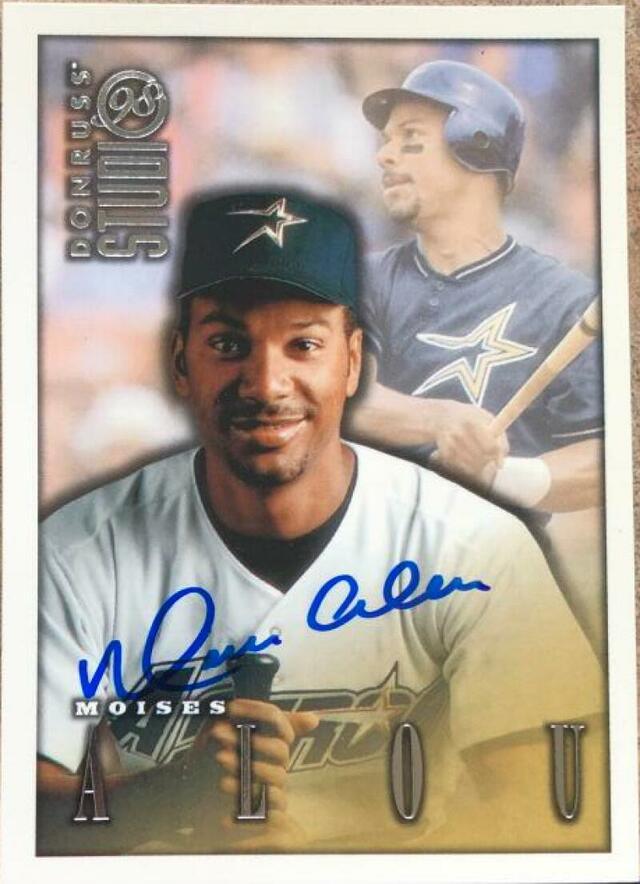 Moises Alou Signed 1998 Studio Baseball Card - Houston Astros - PastPros
