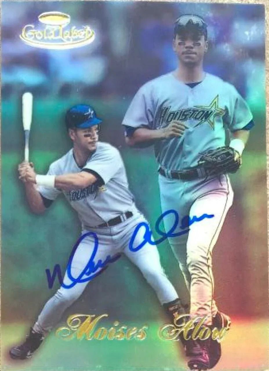 Moises Alou Signed 1998 Topps Gold Label Baseball Card - Houston Astros