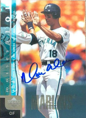 Moises Alou Signed 1998 Upper Deck Baseball Card - Florida Marlins - PastPros
