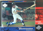 Moises Alou Signed 1998 Upper Deck Baseball Card - Florida Marlins - World Series