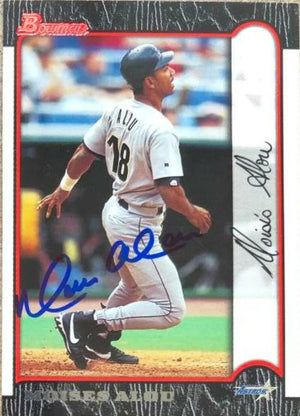 Moises Alou Signed 1999 Bowman Baseball Card - Houston Astros