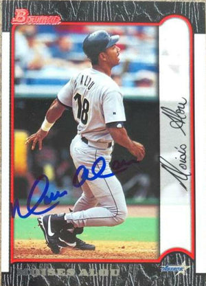 Moises Alou Signed 1999 Bowman Baseball Card - Houston Astros - PastPros