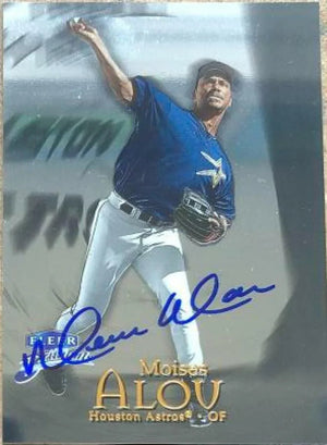 Moises Alou Signed 1999 Fleer Brilliants Baseball Card - Houston Astros
