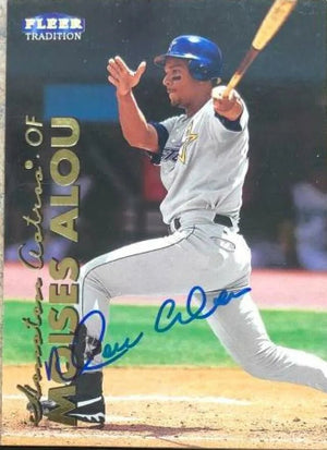 Moises Alou Signed 1999 Fleer Tradition Baseball Card - Houston Astros