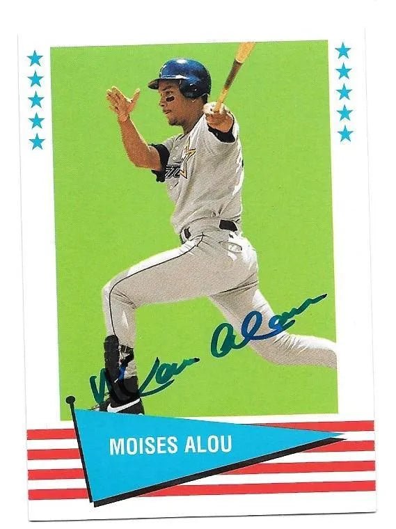 Moises Alou Signed 1999 Fleer - Vintage '61 Baseball Card - Houston Astros