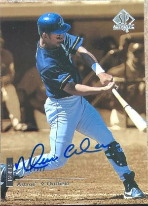 Moises Alou Signed 1999 SP Authentic Baseball Card - Houston Astros
