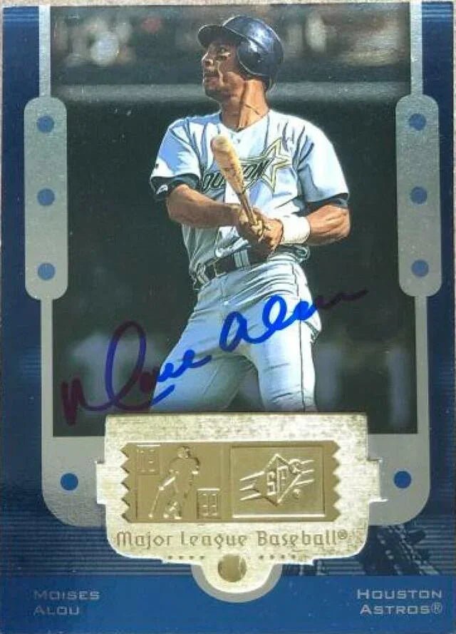 Moises Alou Signed 1999 SPx Baseball Card - Houston Astros