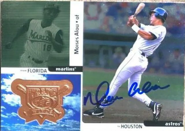 Moises Alou Signed 1999 SPx Finite Radiance Baseball Card - Houston Astros