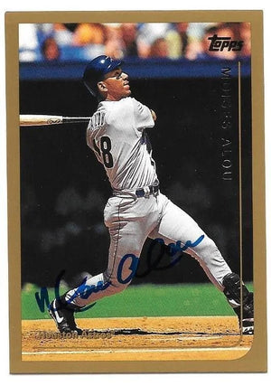 Moises Alou Signed 1999 Topps Baseball Card - Houston Astros