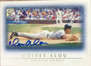Moises Alou Signed 1999 Topps Gallery Baseball Card - Houston Astros