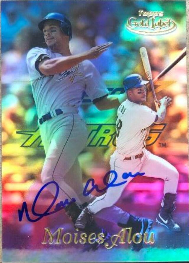 Moises Alou Signed 1999 Topps Gold Label Class 3 Baseball Card - Houston Astros - PastPros