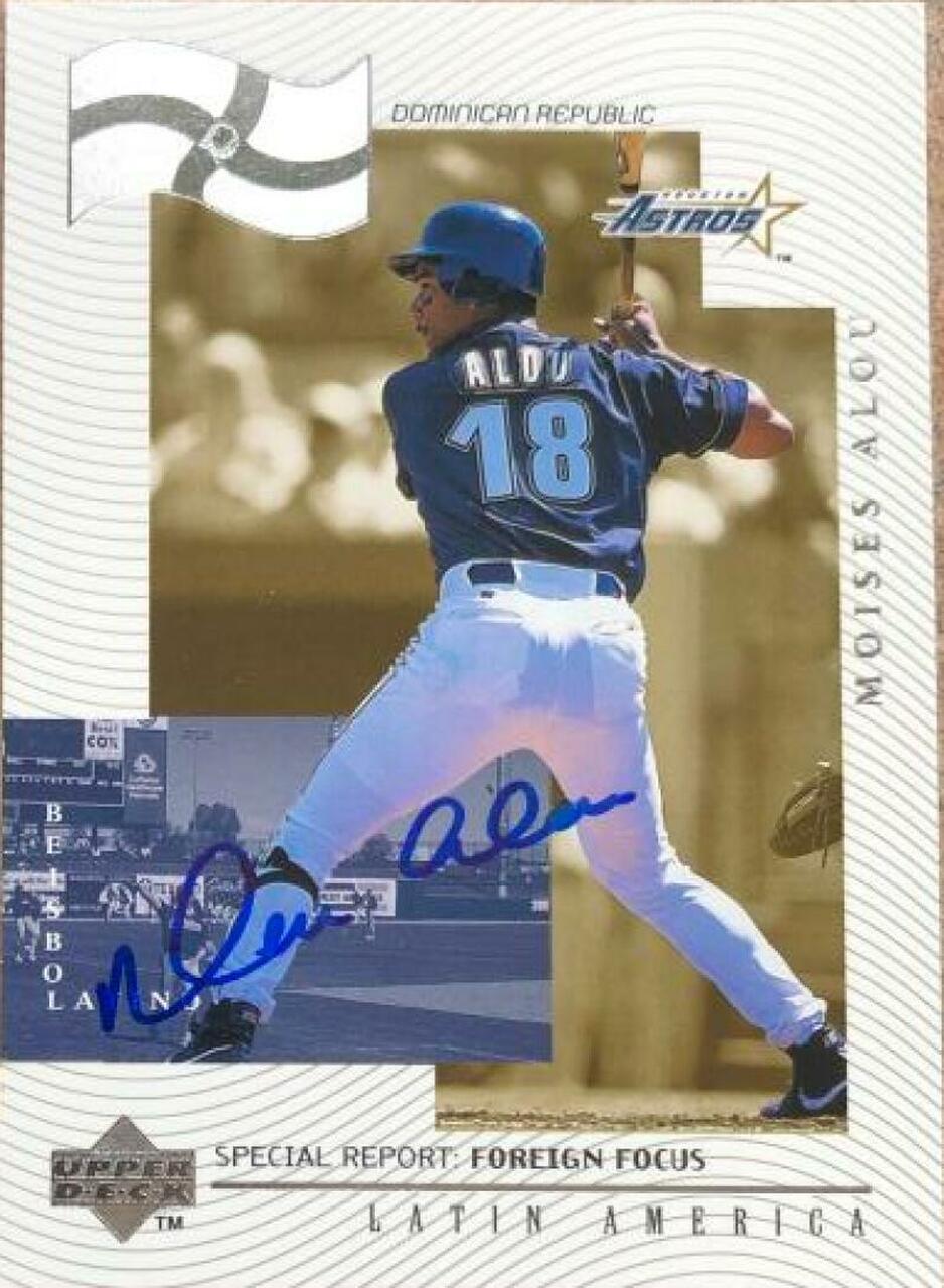 Moises Alou Signed 1999 Upper Deck Baseball Card - Houston Astros #233 - PastPros
