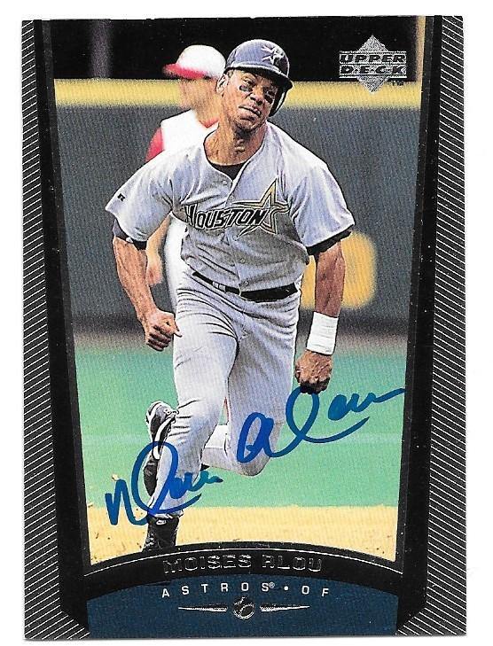 Moises Alou Signed 1999 Upper Deck Baseball Card - Houston Astros - PastPros