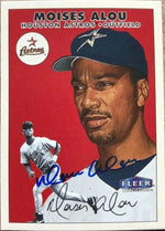 Moises Alou Signed 2000 Fleer Tradition Baseball Card - Houston Astros