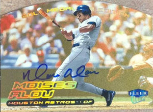 Moises Alou Signed 2000 Fleer Ultra Gold Medallion Baseball Card - Houston Astros