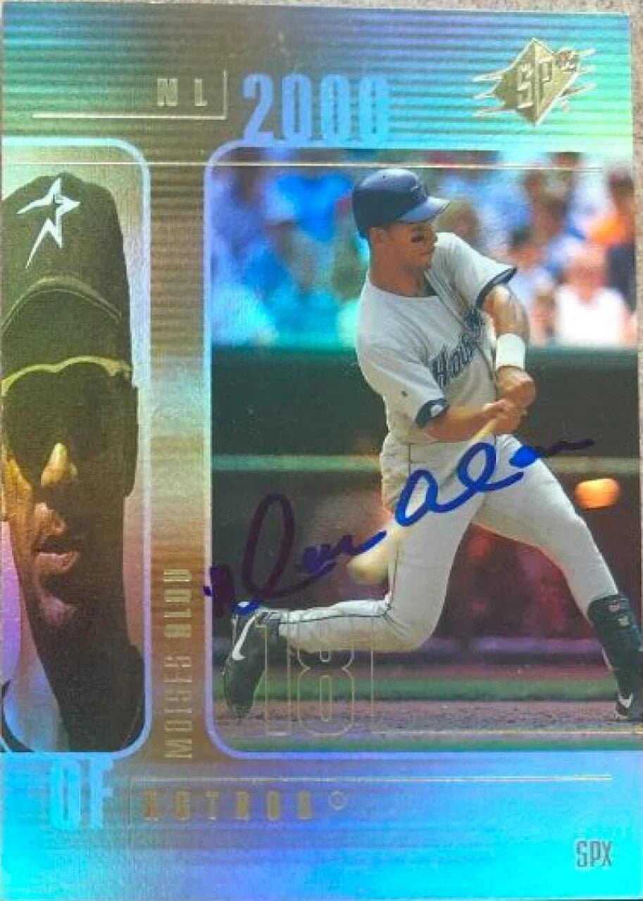 Moises Alou Signed 2000 SPx Baseball Card - Houston Astros