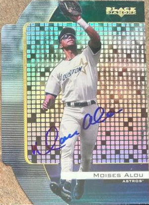 Moises Alou Signed 2000 Upper Deck Black Diamond Reciprocal Cut Baseball Card - Houston Astros