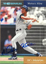 Moises Alou Signed 2001 Donruss - 1999 Retro Baseball Card - Houston Astros