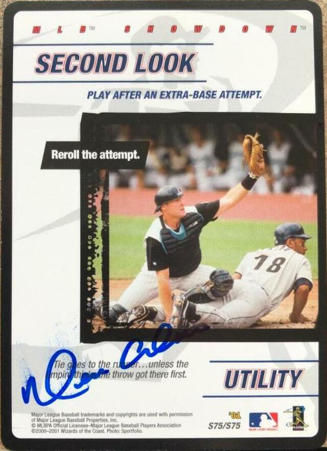 Moises Alou Signed 2001 MLB Showdown Unlimited Strategy Baseball Card - Houston Astros - PastPros