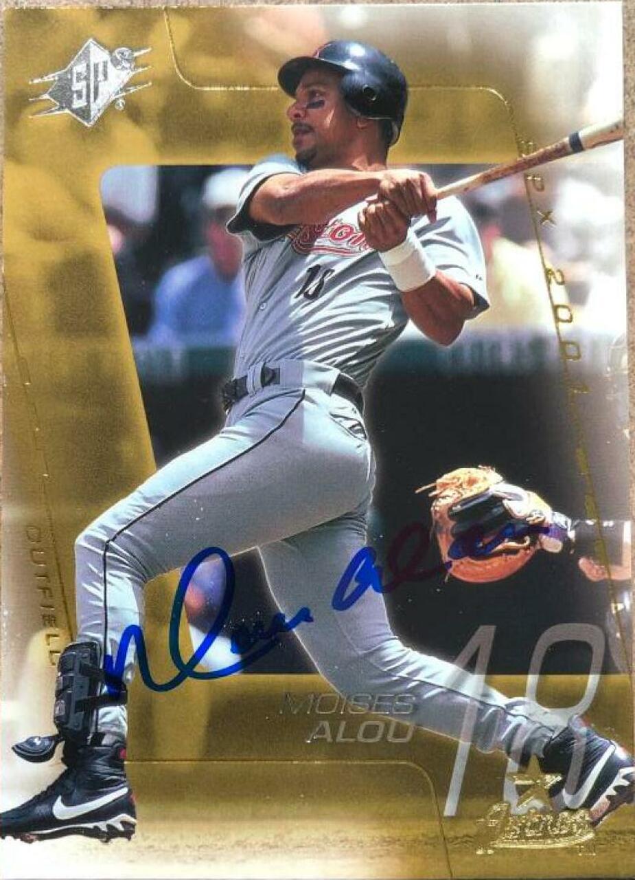 Moises Alou Signed 2001 SPx Baseball Card - Houston Astros - PastPros