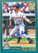 Moises Alou Signed 2001 Topps Baseball Card - Houston Astros