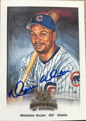 Moises Alou Signed 2002 Donruss Diamond Classics Baseball Card - Chicago Cubs - PastPros